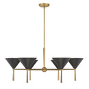 Six Light Chandelier<br /><span style="color:#4AB0CE;">Entrega: 4-10 dias en USA</span><br /><span style="color:#4AB0CE;font-size:60%;">PREGUNTE POR ENTREGA EN PANAMA</span><br />Collection: Cortan<br />Finish: Legacy Brass
