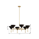Minka-Lavery - 10316-855 - Six Light Chandelier - Cortan - Legacy Brass