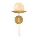 One Light Wall Sconce<br /><span style="color:#4AB0CE;">Entrega: 4-10 dias en USA</span><br /><span style="color:#4AB0CE;font-size:60%;">PREGUNTE POR ENTREGA EN PANAMA</span><br />Collection: Olenne<br />Finish: Legacy Brass