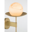 One Light Wall Sconce<br /><span style="color:#4AB0CE;">Entrega: 4-10 dias en USA</span><br /><span style="color:#4AB0CE;font-size:60%;">PREGUNTE POR ENTREGA EN PANAMA</span><br />Collection: Olenne<br />Finish: Legacy Brass
