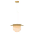 One Light Pendant<br /><span style="color:#4AB0CE;">Entrega: 4-10 dias en USA</span><br /><span style="color:#4AB0CE;font-size:60%;">PREGUNTE POR ENTREGA EN PANAMA</span><br />Collection: Olenne<br />Finish: Legacy Brass
