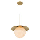 One Light Pendant<br /><span style="color:#4AB0CE;">Entrega: 4-10 dias en USA</span><br /><span style="color:#4AB0CE;font-size:60%;">PREGUNTE POR ENTREGA EN PANAMA</span><br />Collection: Olenne<br />Finish: Legacy Brass