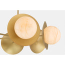 Six Light Pendant<br /><span style="color:#4AB0CE;">Entrega: 4-10 dias en USA</span><br /><span style="color:#4AB0CE;font-size:60%;">PREGUNTE POR ENTREGA EN PANAMA</span><br />Collection: Olenne<br />Finish: Legacy Brass