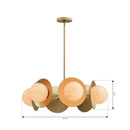 Minka-Lavery - 10386-732 - Six Light Pendant - Olenne - Legacy Brass
