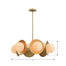 Minka-Lavery - 10386-732 - Six Light Pendant - Olenne - Legacy Brass