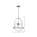 Minka-Lavery - 11895-84 - One Light Pendant - Coralyn - Brushed Nickel