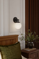 One Light Bath Sconce<br /><span style="color:#4AB0CE;">Entrega: 4-10 dias en USA</span><br /><span style="color:#4AB0CE;font-size:60%;">PREGUNTE POR ENTREGA EN PANAMA</span><br />Collection: Ortesa<br />Finish: Dark Matte Black