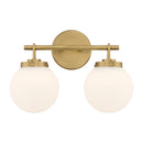 Two Light Vanity<br /><span style="color:#4AB0CE;">Entrega: 4-10 dias en USA</span><br /><span style="color:#4AB0CE;font-size:60%;">PREGUNTE POR ENTREGA EN PANAMA</span><br />Collection: Ortesa<br />Finish: Legacy Brass