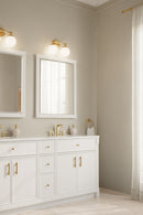 Two Light Vanity<br /><span style="color:#4AB0CE;">Entrega: 4-10 dias en USA</span><br /><span style="color:#4AB0CE;font-size:60%;">PREGUNTE POR ENTREGA EN PANAMA</span><br />Collection: Ortesa<br />Finish: Legacy Brass