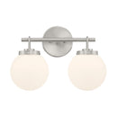 Two Light Vanity<br /><span style="color:#4AB0CE;">Entrega: 4-10 dias en USA</span><br /><span style="color:#4AB0CE;font-size:60%;">PREGUNTE POR ENTREGA EN PANAMA</span><br />Collection: Ortesa<br />Finish: Brushed Nickel