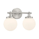 Two Light Vanity<br /><span style="color:#4AB0CE;">Entrega: 4-10 dias en USA</span><br /><span style="color:#4AB0CE;font-size:60%;">PREGUNTE POR ENTREGA EN PANAMA</span><br />Collection: Ortesa<br />Finish: Brushed Nickel