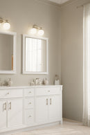 Two Light Vanity<br /><span style="color:#4AB0CE;">Entrega: 4-10 dias en USA</span><br /><span style="color:#4AB0CE;font-size:60%;">PREGUNTE POR ENTREGA EN PANAMA</span><br />Collection: Ortesa<br />Finish: Brushed Nickel