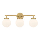 Three Light Vanity<br /><span style="color:#4AB0CE;">Entrega: 4-10 dias en USA</span><br /><span style="color:#4AB0CE;font-size:60%;">PREGUNTE POR ENTREGA EN PANAMA</span><br />Collection: Ortesa<br />Finish: Legacy Brass