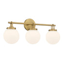 Three Light Vanity<br /><span style="color:#4AB0CE;">Entrega: 4-10 dias en USA</span><br /><span style="color:#4AB0CE;font-size:60%;">PREGUNTE POR ENTREGA EN PANAMA</span><br />Collection: Ortesa<br />Finish: Legacy Brass