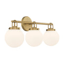 Three Light Vanity<br /><span style="color:#4AB0CE;">Entrega: 4-10 dias en USA</span><br /><span style="color:#4AB0CE;font-size:60%;">PREGUNTE POR ENTREGA EN PANAMA</span><br />Collection: Ortesa<br />Finish: Legacy Brass