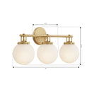Minka-Lavery - 12013-732 - Three Light Vanity - Ortesa - Legacy Brass