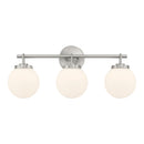 Three Light Vanity<br /><span style="color:#4AB0CE;">Entrega: 4-10 dias en USA</span><br /><span style="color:#4AB0CE;font-size:60%;">PREGUNTE POR ENTREGA EN PANAMA</span><br />Collection: Ortesa<br />Finish: Brushed Nickel