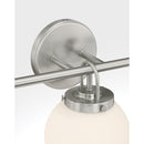 Three Light Vanity<br /><span style="color:#4AB0CE;">Entrega: 4-10 dias en USA</span><br /><span style="color:#4AB0CE;font-size:60%;">PREGUNTE POR ENTREGA EN PANAMA</span><br />Collection: Ortesa<br />Finish: Brushed Nickel