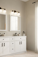 Three Light Vanity<br /><span style="color:#4AB0CE;">Entrega: 4-10 dias en USA</span><br /><span style="color:#4AB0CE;font-size:60%;">PREGUNTE POR ENTREGA EN PANAMA</span><br />Collection: Ortesa<br />Finish: Dark Matte Black