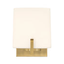 One Light Bath Sconce<br /><span style="color:#4AB0CE;">Entrega: 4-10 dias en USA</span><br /><span style="color:#4AB0CE;font-size:60%;">PREGUNTE POR ENTREGA EN PANAMA</span><br />Collection: Mirelle<br />Finish: Legacy Brass