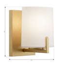 Minka-Lavery - 12431-732 - One Light Bath Sconce - Mirelle - Legacy Brass