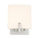 One Light Bath Sconce<br /><span style="color:#4AB0CE;">Entrega: 4-10 dias en USA</span><br /><span style="color:#4AB0CE;font-size:60%;">PREGUNTE POR ENTREGA EN PANAMA</span><br />Collection: Mirelle<br />Finish: Brushed Nickel
