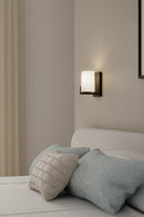 One Light Bath Sconce<br /><span style="color:#4AB0CE;">Entrega: 4-10 dias en USA</span><br /><span style="color:#4AB0CE;font-size:60%;">PREGUNTE POR ENTREGA EN PANAMA</span><br />Collection: Mirelle<br />Finish: Dark Matte Black