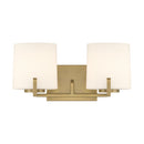 Two Light Vanity<br /><span style="color:#4AB0CE;">Entrega: 4-10 dias en USA</span><br /><span style="color:#4AB0CE;font-size:60%;">PREGUNTE POR ENTREGA EN PANAMA</span><br />Collection: Mirelle<br />Finish: Legacy Brass