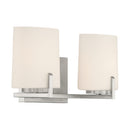 Two Light Vanity<br /><span style="color:#4AB0CE;">Entrega: 4-10 dias en USA</span><br /><span style="color:#4AB0CE;font-size:60%;">PREGUNTE POR ENTREGA EN PANAMA</span><br />Collection: Mirelle<br />Finish: Brushed Nickel