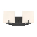 Two Light Vanity<br /><span style="color:#4AB0CE;">Entrega: 4-10 dias en USA</span><br /><span style="color:#4AB0CE;font-size:60%;">PREGUNTE POR ENTREGA EN PANAMA</span><br />Collection: Mirelle<br />Finish: Dark Matte Black