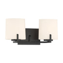 Two Light Vanity<br /><span style="color:#4AB0CE;">Entrega: 4-10 dias en USA</span><br /><span style="color:#4AB0CE;font-size:60%;">PREGUNTE POR ENTREGA EN PANAMA</span><br />Collection: Mirelle<br />Finish: Dark Matte Black