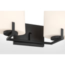 Two Light Vanity<br /><span style="color:#4AB0CE;">Entrega: 4-10 dias en USA</span><br /><span style="color:#4AB0CE;font-size:60%;">PREGUNTE POR ENTREGA EN PANAMA</span><br />Collection: Mirelle<br />Finish: Dark Matte Black