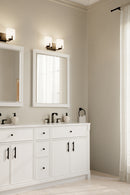 Two Light Vanity<br /><span style="color:#4AB0CE;">Entrega: 4-10 dias en USA</span><br /><span style="color:#4AB0CE;font-size:60%;">PREGUNTE POR ENTREGA EN PANAMA</span><br />Collection: Mirelle<br />Finish: Dark Matte Black