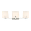 Three Light Vanity<br /><span style="color:#4AB0CE;">Entrega: 4-10 dias en USA</span><br /><span style="color:#4AB0CE;font-size:60%;">PREGUNTE POR ENTREGA EN PANAMA</span><br />Collection: Mirelle<br />Finish: Brushed Nickel