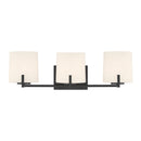Three Light Vanity<br /><span style="color:#4AB0CE;">Entrega: 4-10 dias en USA</span><br /><span style="color:#4AB0CE;font-size:60%;">PREGUNTE POR ENTREGA EN PANAMA</span><br />Collection: Mirelle<br />Finish: Dark Matte Black
