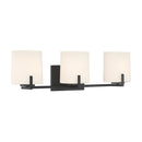 Three Light Vanity<br /><span style="color:#4AB0CE;">Entrega: 4-10 dias en USA</span><br /><span style="color:#4AB0CE;font-size:60%;">PREGUNTE POR ENTREGA EN PANAMA</span><br />Collection: Mirelle<br />Finish: Dark Matte Black