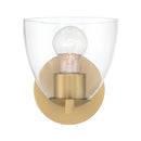 One Light Bath Sconce<br /><span style="color:#4AB0CE;">Entrega: 4-10 dias en USA</span><br /><span style="color:#4AB0CE;font-size:60%;">PREGUNTE POR ENTREGA EN PANAMA</span><br />Collection: Noellea<br />Finish: Legacy Brass