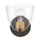 One Light Bath Sconce<br /><span style="color:#4AB0CE;">Entrega: 4-10 dias en USA</span><br /><span style="color:#4AB0CE;font-size:60%;">PREGUNTE POR ENTREGA EN PANAMA</span><br />Collection: Noellea<br />Finish: Dark Bronze