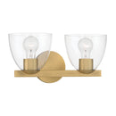 Two Light Vanity<br /><span style="color:#4AB0CE;">Entrega: 4-10 dias en USA</span><br /><span style="color:#4AB0CE;font-size:60%;">PREGUNTE POR ENTREGA EN PANAMA</span><br />Collection: Noellea<br />Finish: Legacy Brass