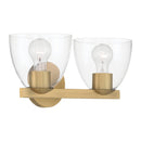 Two Light Vanity<br /><span style="color:#4AB0CE;">Entrega: 4-10 dias en USA</span><br /><span style="color:#4AB0CE;font-size:60%;">PREGUNTE POR ENTREGA EN PANAMA</span><br />Collection: Noellea<br />Finish: Legacy Brass