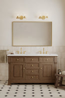 Two Light Vanity<br /><span style="color:#4AB0CE;">Entrega: 4-10 dias en USA</span><br /><span style="color:#4AB0CE;font-size:60%;">PREGUNTE POR ENTREGA EN PANAMA</span><br />Collection: Noellea<br />Finish: Legacy Brass