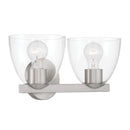 Two Light Vanity<br /><span style="color:#4AB0CE;">Entrega: 4-10 dias en USA</span><br /><span style="color:#4AB0CE;font-size:60%;">PREGUNTE POR ENTREGA EN PANAMA</span><br />Collection: Noellea<br />Finish: Brushed Nickel