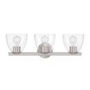 Three Light Vanity<br /><span style="color:#4AB0CE;">Entrega: 4-10 dias en USA</span><br /><span style="color:#4AB0CE;font-size:60%;">PREGUNTE POR ENTREGA EN PANAMA</span><br />Collection: Noellea<br />Finish: Brushed Nickel