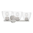 Three Light Vanity<br /><span style="color:#4AB0CE;">Entrega: 4-10 dias en USA</span><br /><span style="color:#4AB0CE;font-size:60%;">PREGUNTE POR ENTREGA EN PANAMA</span><br />Collection: Noellea<br />Finish: Brushed Nickel