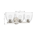 Minka-Lavery - 12483-84 - Three Light Vanity - Noellea - Brushed Nickel