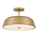 Three Light Semi-Flush Mount<br /><span style="color:#4AB0CE;">Entrega: 4-10 dias en USA</span><br /><span style="color:#4AB0CE;font-size:60%;">PREGUNTE POR ENTREGA EN PANAMA</span><br />Collection: Trellwyn<br />Finish: Legacy Brass