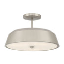 Three Light Semi-Flush Mount<br /><span style="color:#4AB0CE;">Entrega: 4-10 dias en USA</span><br /><span style="color:#4AB0CE;font-size:60%;">PREGUNTE POR ENTREGA EN PANAMA</span><br />Collection: Trellwyn<br />Finish: Brushed Nickel