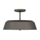 Three Light Semi-Flush Mount<br /><span style="color:#4AB0CE;">Entrega: 4-10 dias en USA</span><br /><span style="color:#4AB0CE;font-size:60%;">PREGUNTE POR ENTREGA EN PANAMA</span><br />Collection: Trellwyn<br />Finish: Plated Dark Bronze