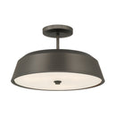 Three Light Semi-Flush Mount<br /><span style="color:#4AB0CE;">Entrega: 4-10 dias en USA</span><br /><span style="color:#4AB0CE;font-size:60%;">PREGUNTE POR ENTREGA EN PANAMA</span><br />Collection: Trellwyn<br />Finish: Plated Dark Bronze