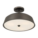 Three Light Semi-Flush Mount<br /><span style="color:#4AB0CE;">Entrega: 4-10 dias en USA</span><br /><span style="color:#4AB0CE;font-size:60%;">PREGUNTE POR ENTREGA EN PANAMA</span><br />Collection: Trellwyn<br />Finish: Plated Dark Bronze